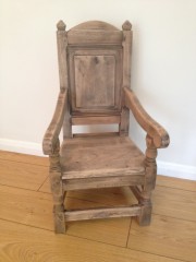 Child's Wainscot Chair in Natural Finish