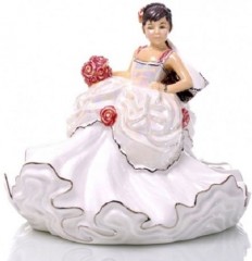 English Ladies Wedding Dreams Mini Bride - Brunette