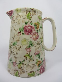 Lord Nelson Ware Victorian Chintz Jug Rose