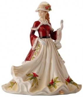 English Ladies Co. Seasons Greetings Christmas Figurine